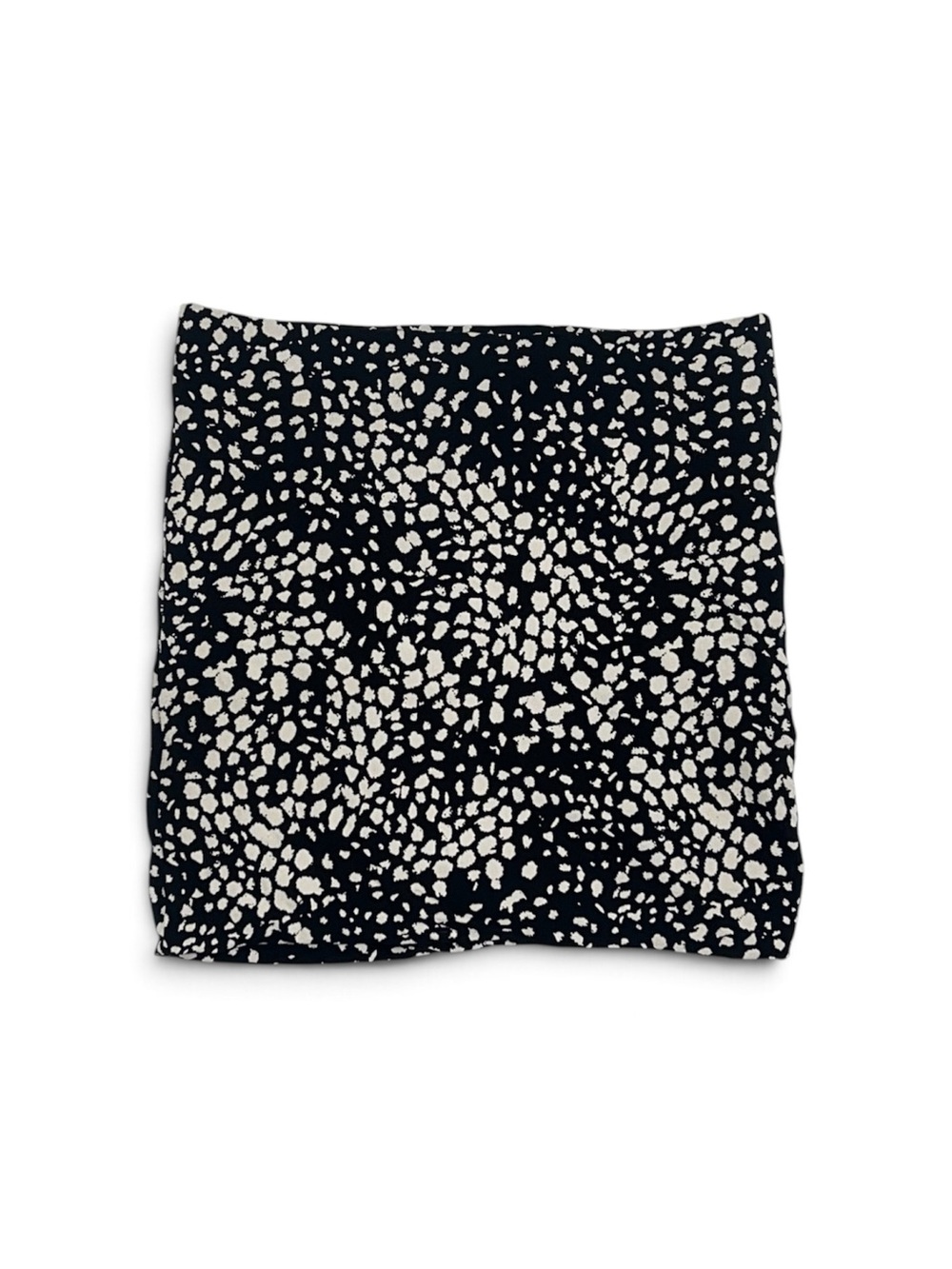 H&M Black And Cream Cheetah Print Mini Skirt Women’s Size XS Bodycon Stretchy